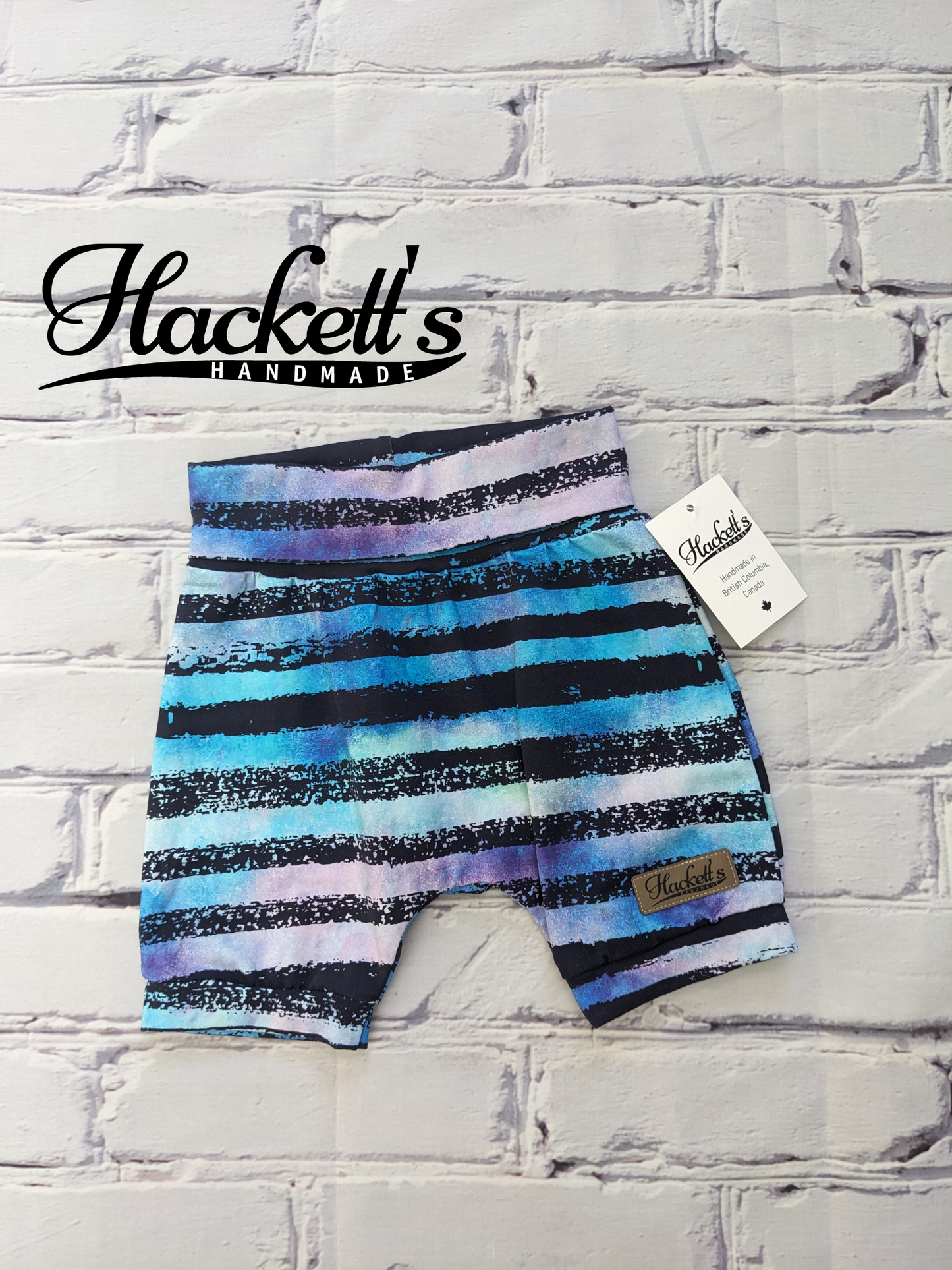 1-3t Blue Stripe Shorts