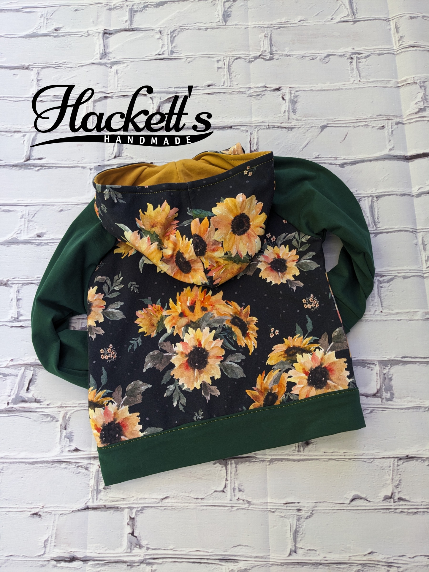 3-6t Sunflower Zippered Hoodie