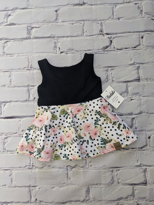 1-3t Floral Peplum