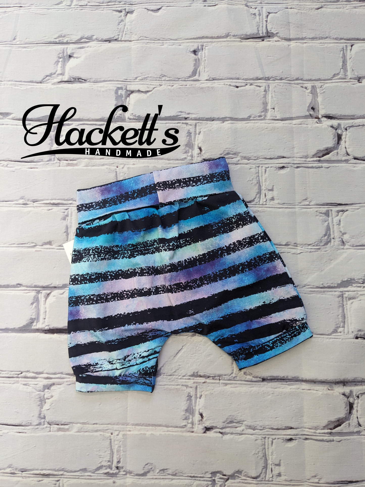 1-3t Blue Stripe Shorts