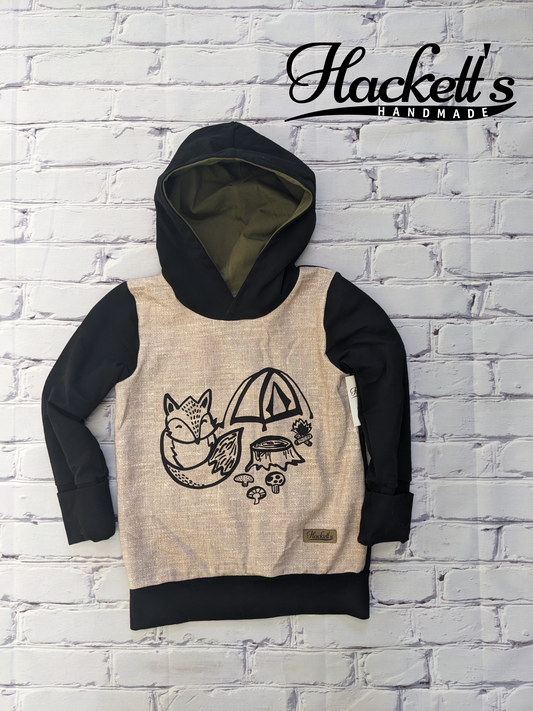 9-12y Fox Camping Hoodie