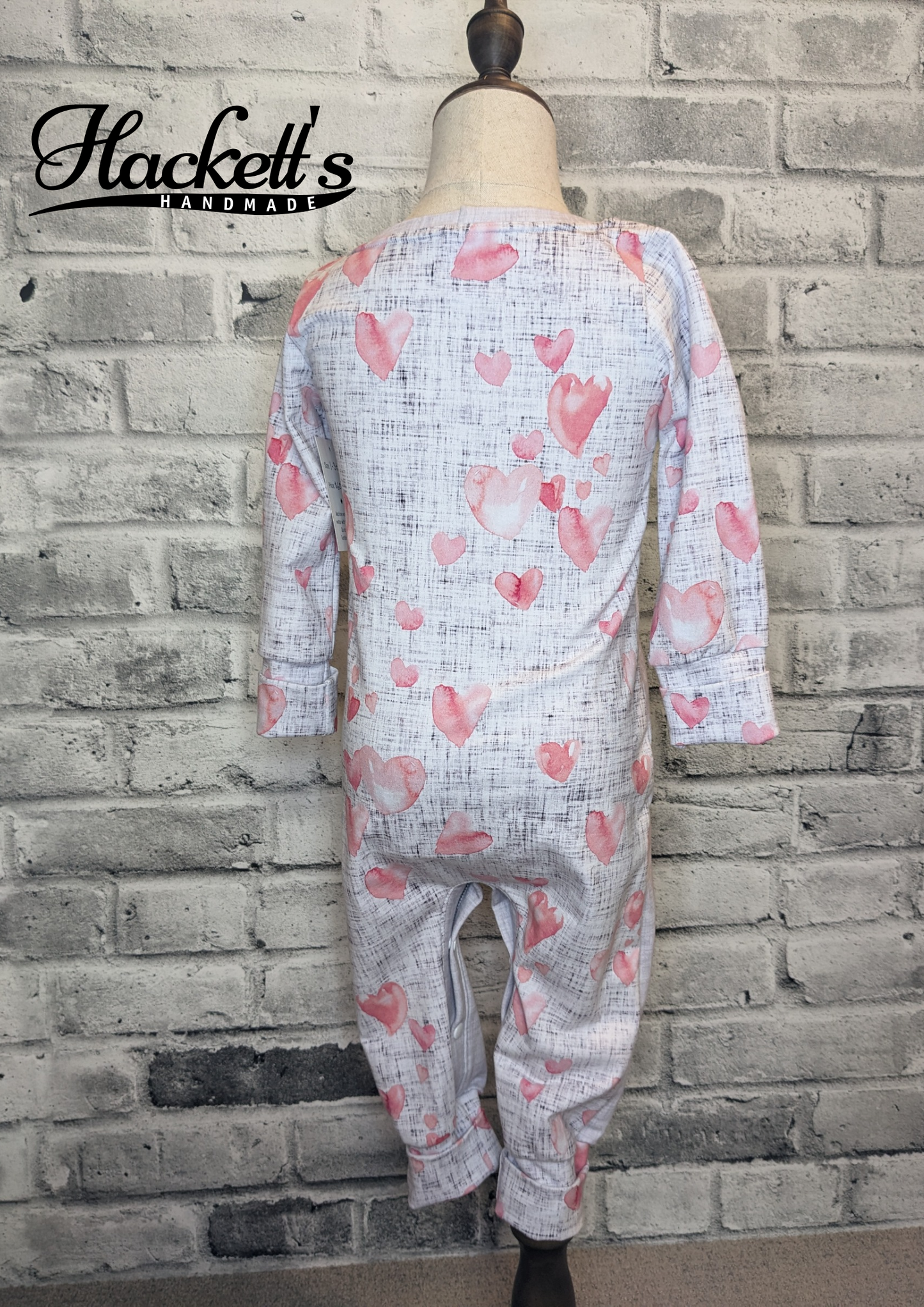 1-3t Hearts Romper