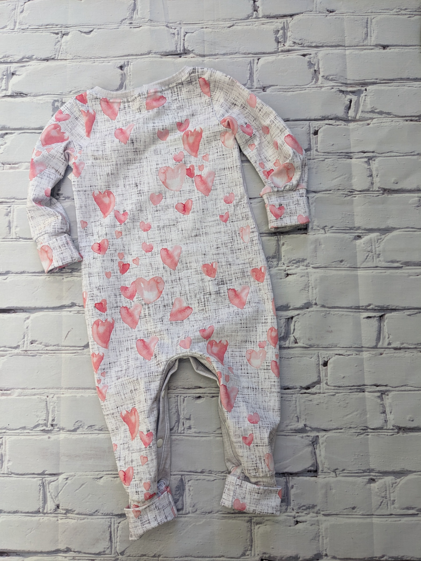 1-3t Hearts Romper