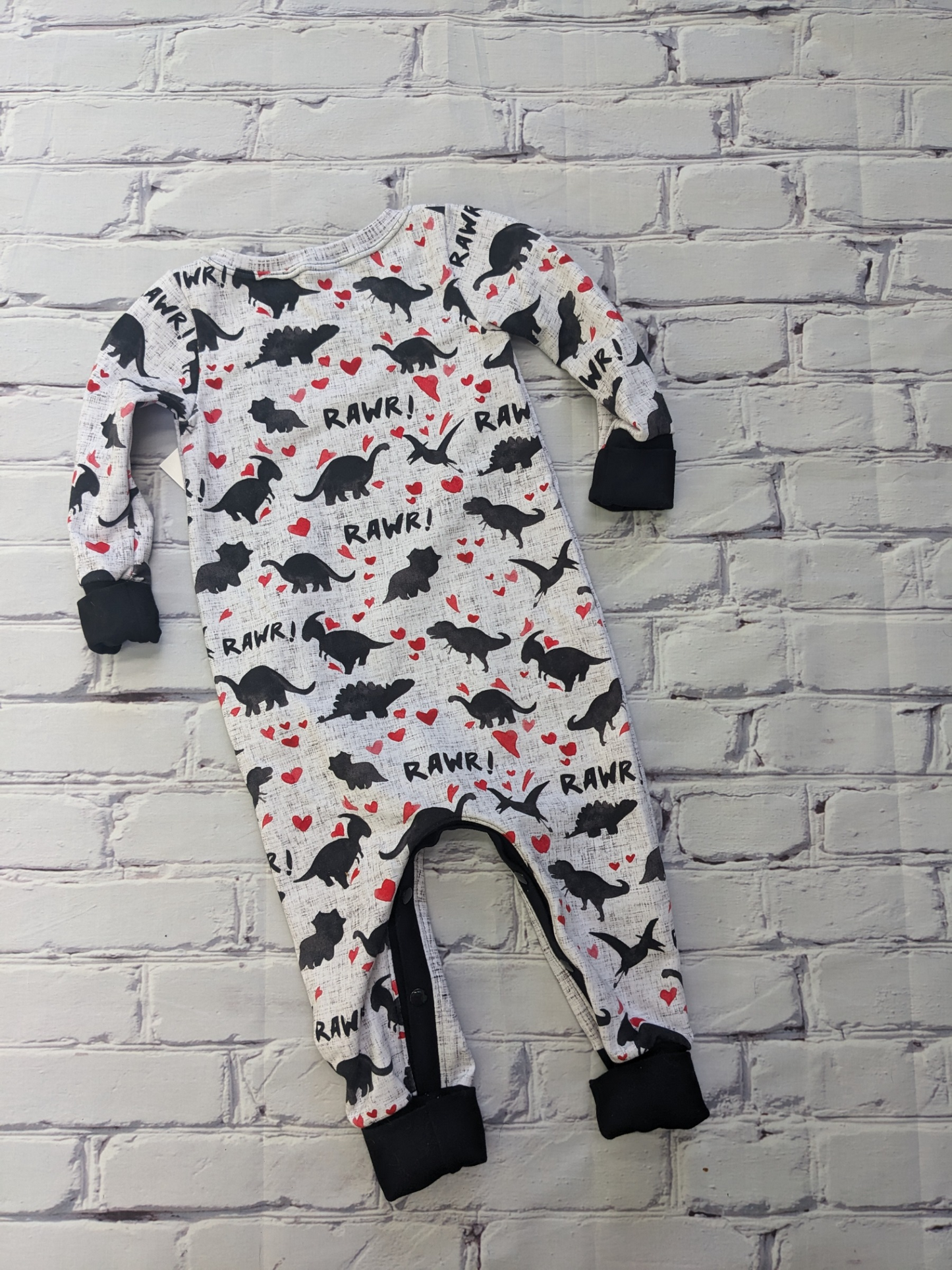 1-3t Dinosaur Love Romper